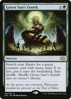 Green Sun's Zenith 150 MTG NM - Double Masters 2022 - Image 1