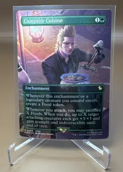 MTG Final Fantasy Campsite Cuisine Borderless Foil Holo #464 R 0464 NM FFXV FIV - Image 2