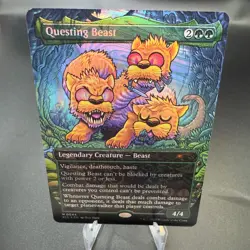 Questing Beast (Halo Foil) NM - Secret Lair Encyclopedia of Magic - Image 2