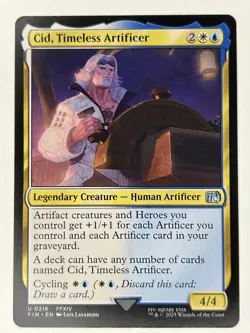 Cid, Timeless Artificer (0216) U FINAL FANTASY 216 NM - Image 1