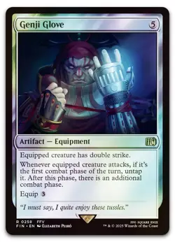 Genji Glove #258 (Foil) (NM) Final Fantasy FIN Magic MTG - Image 1