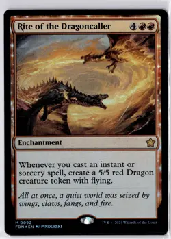 Rite of the Dragoncaller Foundations Foil NM M 0092 - Image 1