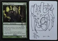SKETCHED MtG Magic _ RKPost Rise Eldrazi Artist Proof _ TAJURU PRESERVER _26/50! - Image 1