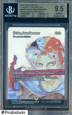 2025 MTG Final Fantasy Through the Ages #0003 Firion Swordmaster Foil BGS 9.5 - Image 1