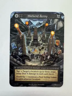 Sorcery: Contested Realm Midland Army - ALPHA Unique Non Foil NM / M - Image 1