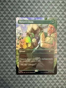 MTG Nature’s Claim #2297 Rainbow Foil Rare Secret Lair Drop Series (SLD) - Image 1