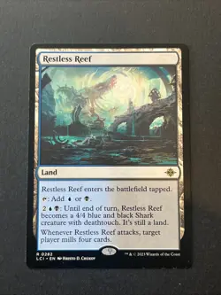 Restless Reef - 0282 - Land - Rare (The Lost Caverns of Ixalan) Magic WOTC TCG - Image 1