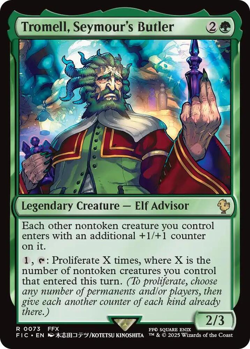 MTG magic 1x Tromell, Seymour's Butler SURGE FOIL (M/NM) Commander Final Fantasy - Image 1