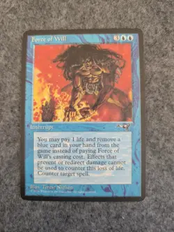 Force of Will Alliances Moderately Played / Light Played (MP) MTG Magic - Image 1