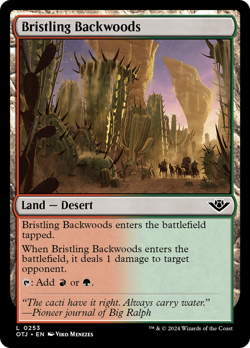 Bristling Backwoods [Outlaws of Thunder Junction] Magic MTG - Image 1