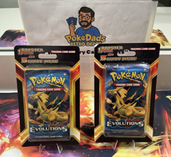 Pokemon XY Evolutions 2016 Lot - 2 Sealed Blister Packs 🔥 Pikachu Mewtwo Rares - Image 3
