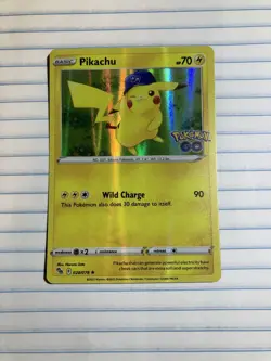 Pokemon TCG Pikachu Holo Rare 028/078 Pokemon Go NM Condition - Image 1