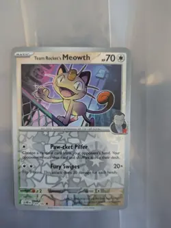 Team Rocket’s Meowth 149/182 Reverse Holo Destined Rivals Pokemon - Near Mint NM - Image 1