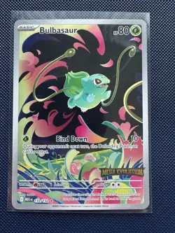 2025 Pokemon Mega Evolution Promo 133/132 Bulbasaur IR Stamped FULL ART - Image 1