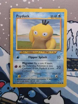 Pokemon TCG Psyduck 79/105 Neo Destiny Regular - Image 1