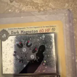 Dark Magneton 11/82 Team Rocket Holo Rare Pokemon TCG - LP/MP - Image 5