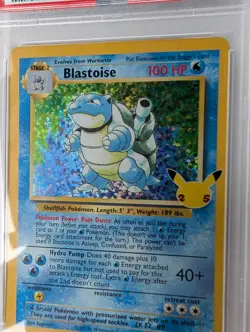Blastoise 2021 Pokemon Celebrations Classic Collection Holo 2/102 PSA 8 - Image 2