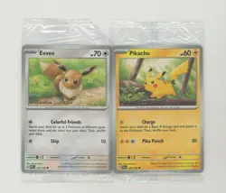 Pokemon Together Pokepost Exclusive Pikachu & Eevee Promo Set 151 Sealed #2 - Image 1