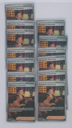 Lot (13) Pokemon EN 2023 151 Giovanni's Charisma SIR 204/165 NM - Image 1