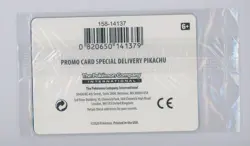Pokemon Center Special Delivery Pikachu SWSH074 Black Star Promo SEALED - Image 2