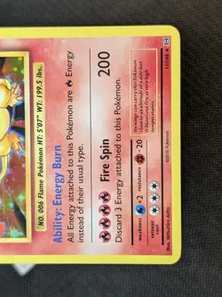 Charizard 11/108 - XY Evolutions Holo Rare Pokemon TCG LP VLP - Image 5
