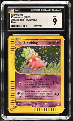 Pokemon Slowking H22/H32 - Aquapolis 2003 Holo Rare - CGC 9 MINT - Image 1