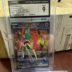 Iron Valiant Ex 249/182 Cgc 9 Pokemon 2023 Paradox Rift Special Illustration - Image 1