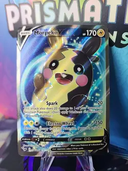 MORPEKO V 190/202 FULL ART ULTRA RARE HOLO SWORD & SHIELD SWSH01 POKEMON NM - Image 1