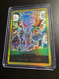 One Piece TCG The Azure Sea’s Seven English DON!! Card (Egghead) (Gold) OP14 - Image 1