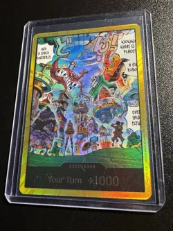 One Piece TCG The Azure Sea’s Seven English DON!! Card (Egghead) (Gold) OP14 - Image 5