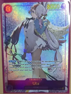 Uta Film Op02 Sec Character Purple One Piece Card Game Ccg Optcg - Image 1