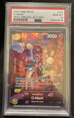 One Piece CCG O-Nami Special Alternate Art OP06-101 PSA 10 Gem Mint - Image 1