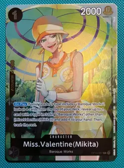 One Piece English - Miss. Valentine (Mikita) - Dash Pack Promo OP14-087 - R - NM - Image 1