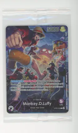 2024 One Piece Monkey D Luffy Psa Magazine Promo English OP05-060 Sealed - Image 1