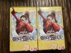 One Piece TCG: Egghead ENGLISH Starter Deck ST-29 SEALED NEW LOT OF 2 - Image 1