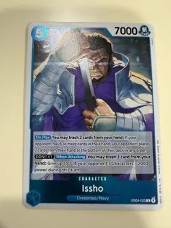 One Piece TCG Issho EB04-022 The Azure Sea's Seven Foil English NM - Image 1