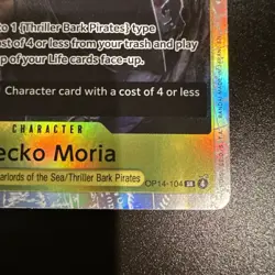 One Piece Gecko Moria The Azure Sea's Seven SR Foil OP14-104 NM - Image 3