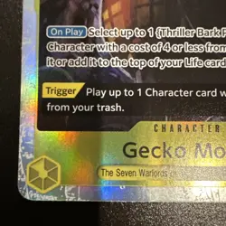 One Piece Gecko Moria The Azure Sea's Seven SR Foil OP14-104 NM - Image 4