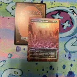 DIY Triumph of the Hordes Full Art Foil Mtg Play Test Card World Of Warcraft - Image 1