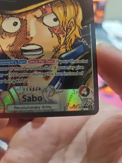 Sabo 2023 GEM MINT OP05-001 Alt Leader Alt Art One Piece Card English - Image 5