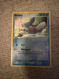 Pokemon TCG Mudkip Black Star Promo Holo Card LP/MP Condition 018 - Image 1