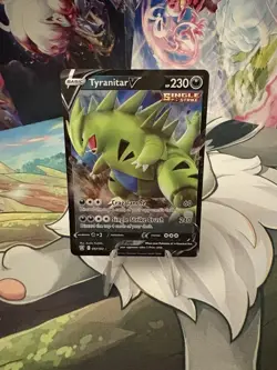 Tyranitar V 97/163 Holo Foil Ultra Rare Card Pokemon Single Strike Battle Styles - Image 1