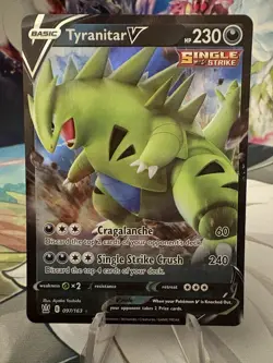 Tyranitar V 97/163 Holo Foil Ultra Rare Card Pokemon Single Strike Battle Styles - Image 2