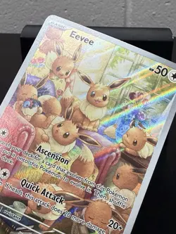 Pokemon Eevee Holo TCG Card Sv06 Twilight Masquerade 188/167 NM - Image 5