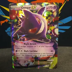 Pokemon Gengar EX 170 HP Ultra Rare Full Art Holo 34/119 XY-Phantom Forces Card - Image 1