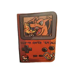 Gameboy Style Pokemon Charizard And Pikachu Trading Card Binder - Image 1