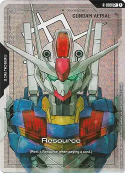 Gundam Aerial Resource R-009 C+ Foil Newtype Rising Card Game - NM - Image 1