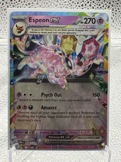 Pokemon TCG Espeon EX Double Rare Prismatic Card 034/131 - Image 1