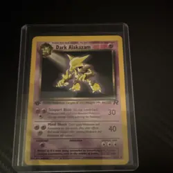 Dark Alakazam 18/82 Team Rocket 1st Edition Rare Regular Pokemon Card English - Image 1