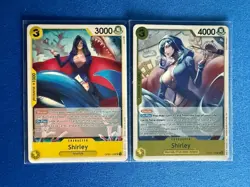 Shirley One Piece TCG OP03-104 Uncommon + OP11-104 Rare 2-card lot - ships PWE - Image 1